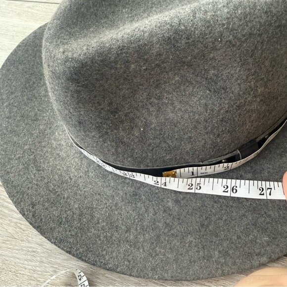 Kate Mee Pure Wool Grey Fedora Hat - Picture 8 of 12